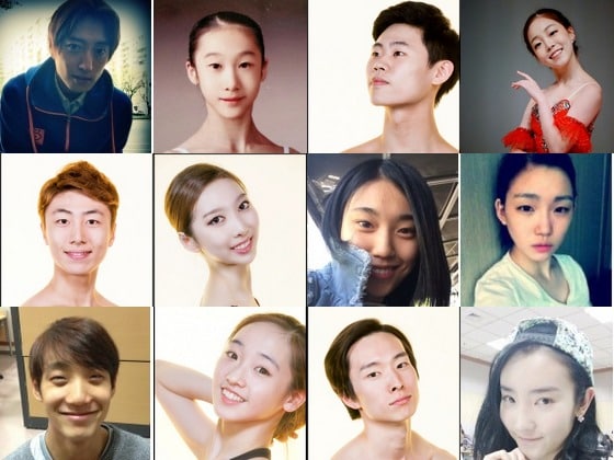 '2015 발렌티나 코즐로바 국제무용콩쿠르'에서 수상한 김영재, 박한나, 윤별, 이고은, 이선은, 이소정, 이유진, 이홍, 전우상, 정재은, 최원준, 한윤주(좌상부터) ⓒ News1
