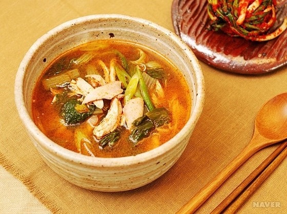 닭개장(사진 및 레시피=농촌진흥청, 네이버)