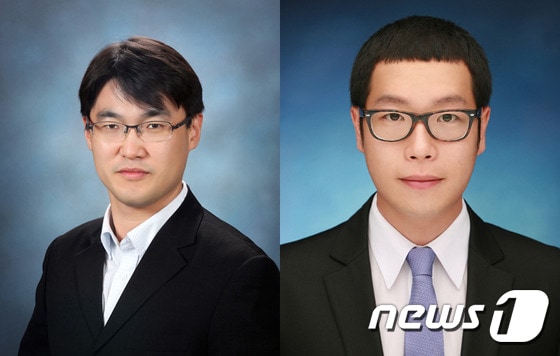광주과학기술원 윤명한 교수(왼쪽), 박성준 박사과정생(오른쪽).(광주과학기술원 제공)2015.8.18/뉴스1 ⓒ News1