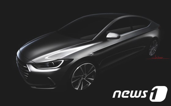 현대차, 5년만의 신차 '아반떼AD' 렌더링 공개(사진제공=현대자동차)ⓒ News1
