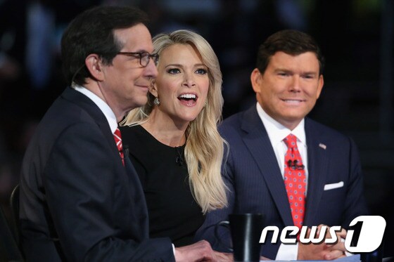 폭스뉴스 여성 앵커 메긴 켈리(가운데). ⓒ AFP=뉴스1