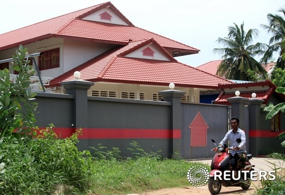 캄보디아에 재정착한 난민들이 체류중인 프놈펜의 임시 숙소 ⓒ 로이터=뉴스1