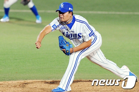 삼성 라이온즈 심창민. 2015.9.18/뉴스1 ⓒ News1 이종현 기자