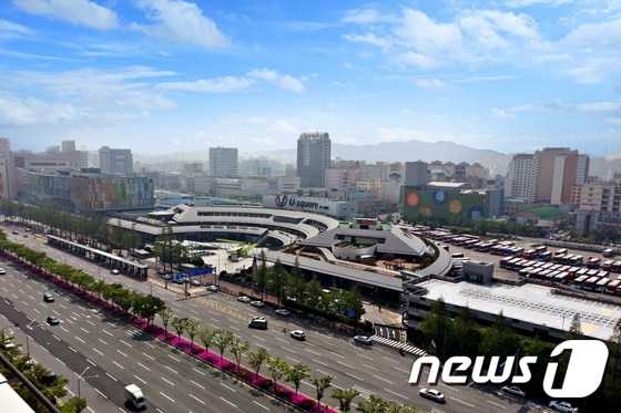 금호아시아나그룹이 새롭게 오픈하는 광주종합버스터미널 '유·스퀘어' 전경(사진제공=금호아시아나그룹)ⓒ News1