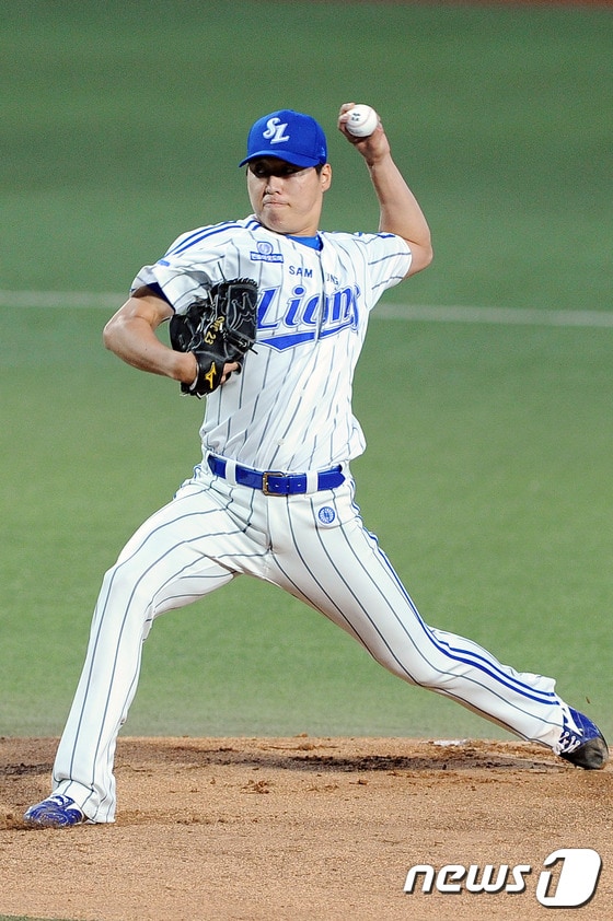 삼성 라이온즈 차우찬. 2015.9.22/뉴스1 ⓒ News1 이종현 기자