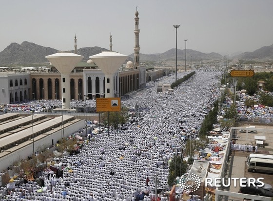 하지를 맞아 메카를 찾은 이슬람 순례자들.ⓒ 로이터=뉴스1