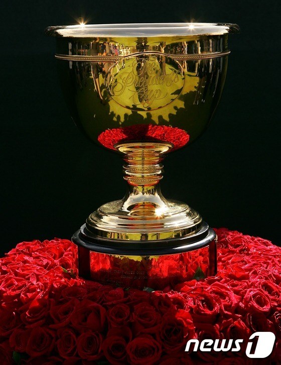 프레지던츠컵 우승 트로피. ⓒ AFP=News1