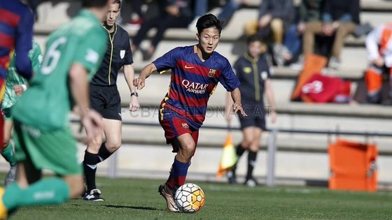 이승우(18·바르셀로나 후베닐A) (FC바르셀로나 트위터) ⓒ News1