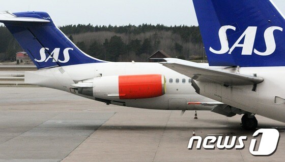 스웨덴 스칸디나비아항공 여객기. ⓒ AFP=뉴스1