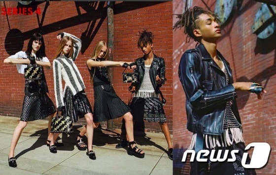 명품 브랜드 루이비통의 '여성복' 모델이 된 윌 스미스의 아들이자 영화 배우 제이든 스미스. ⓒ News1