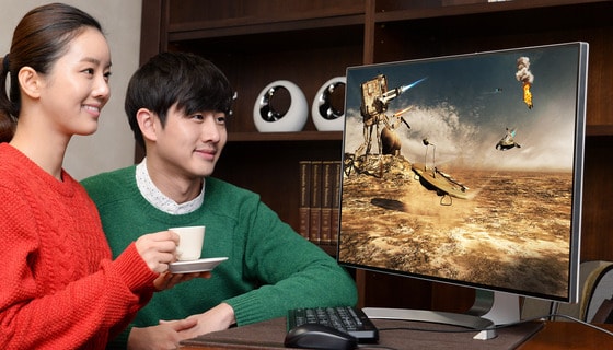 LG전자가 어두운 부분은 더욱 어둡게, 밝은 부분은 더욱 밝게 보여줘 생생한 화면을 만드는 HDR 모니터를 14일 공개했다.  ⓒ News1