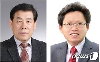 세종시선거관리위원회 이재후(왼쪽)상임위원과 임정렬사무처장ⓒ News1