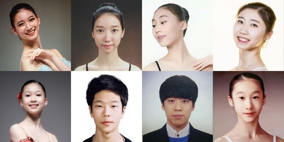 2016 탄츠 국제무용콩쿠르 입상자들. 정은지(좌측상단부터) 이누리, 심은솔, 안세원, 민세연, 정성욱, 김영민, 박한나 (사진제공 한예종)