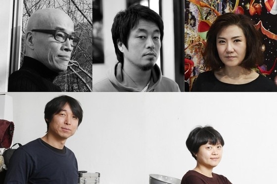 '올해의작가상 2016' 후보 김을(위쪽 좌측부터) 백승우, 함경아, 믹스라이스(아래 좌측부터) 양철모, 조지은 (사진제공 국립현대미술관)