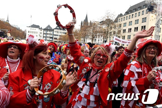 독일 쾰른 카니발. ⓒ AFP=뉴스1