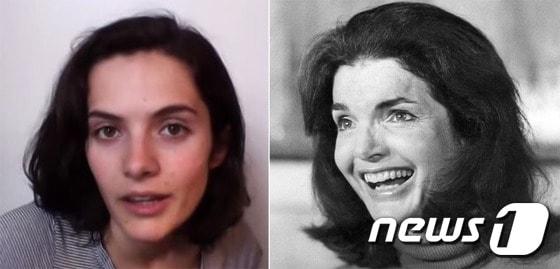 로즈 케네디 슐로스버그(27·왼쪽)과 재클린 케네디 오나시스/출처는 각각 유투브 AFP ⓒ News1