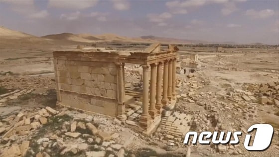 폐허로 변한 시리아 고대도시 팔미라. ⓒ AFP=뉴스1