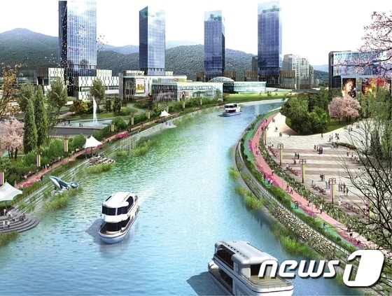 송산그린시티 조성예시도(도심 운하) ⓒ News1