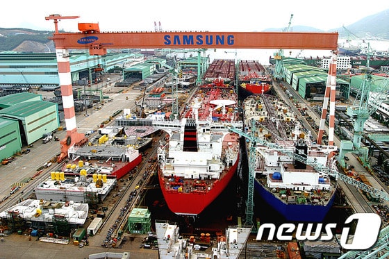 삼성중공업 거제조선소(삼성중공업 제공). ⓒ News1 