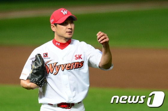 SK 와이번스 신재웅. /뉴스1 DBⓒ News1 임세영 기자