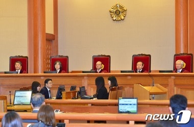 헌법재판소 대심판정 ⓒ News1 민경석 기자