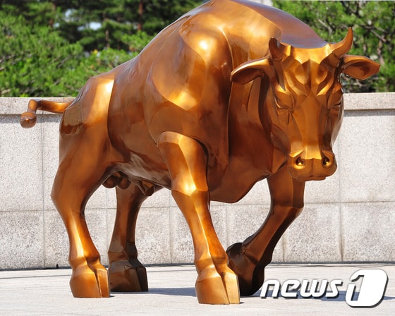 건국대학교는 창학 85주년·개교 70주년을 기념하는 '제2황소상'을 조성했다고 밝혔다. (건국대 제공) ⓒ News1