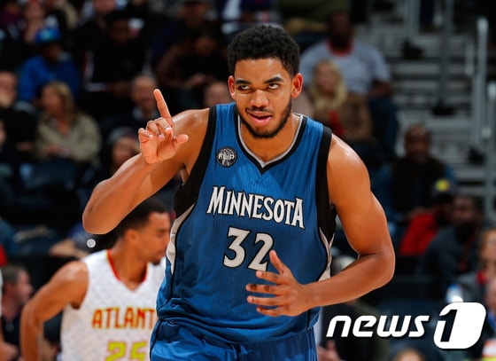 미네소타 팀버울브스의 칼-앤서니 타운스. /AFP=뉴스1 ⓒ News1
