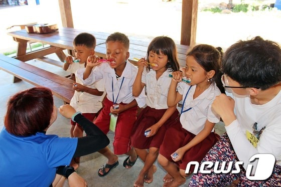 삼육대학교 따게오 봉사대. (삼육대 제공) ⓒ News1