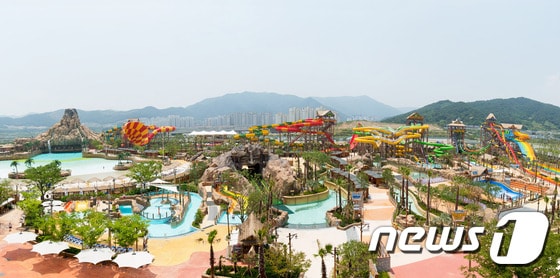 김해 롯데워터파크 전경 ⓒ News1