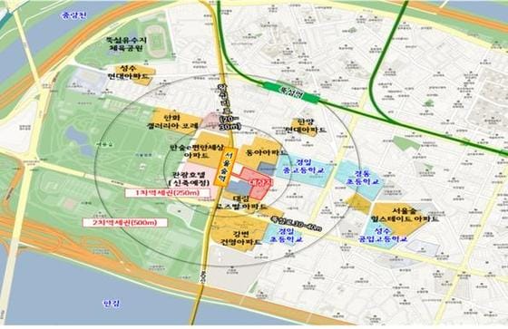 성수동 장미아파트 위치도 /자료제공=서울시 ⓒ News1