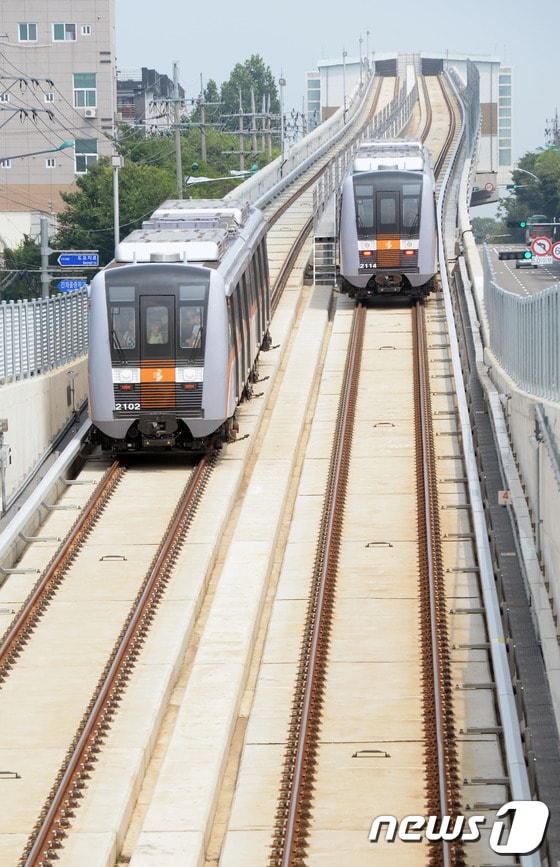 인천지하철 2호선. 뉴스1DB