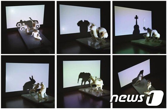 컴퓨터상에서 계산된 자세가 실제로도 유효한지 확인하기 위해 3D 프린터로 출력한 결과물.ⓒ News1