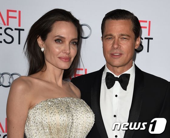 안젤리나 졸리와 브래드 피트. ⓒ AFP=뉴스1