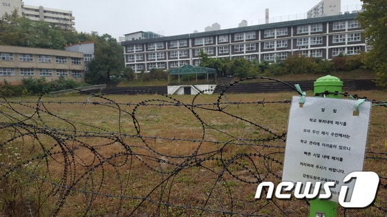지난해 방치된 옛 원주여자고등학교의 모습. (뉴스1 DB) ⓒ News1