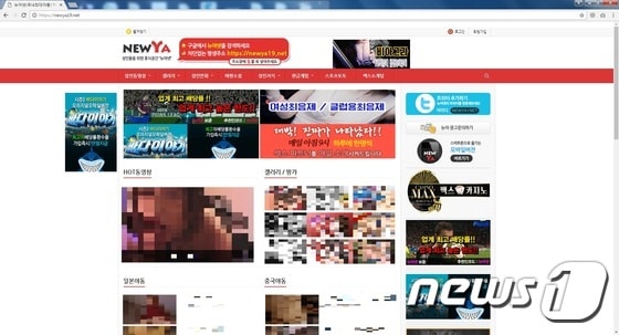 뉴야넷 메인화면ⓒ News1
