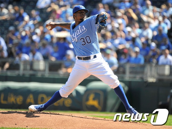 캔자스시티 우완 영건 요다노 벤추라. ⓒ AFP=News1