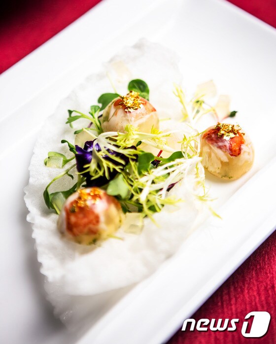 ‘설화 스노우 볼 냉채’의 모습.(대명리조트 제공)  ⓒ News1