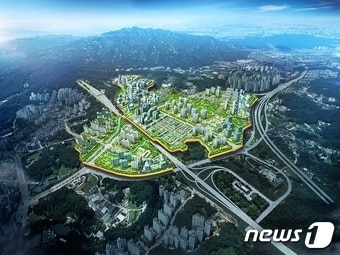  과천지식정보타운 공공주택지구 조감도. ⓒ News1