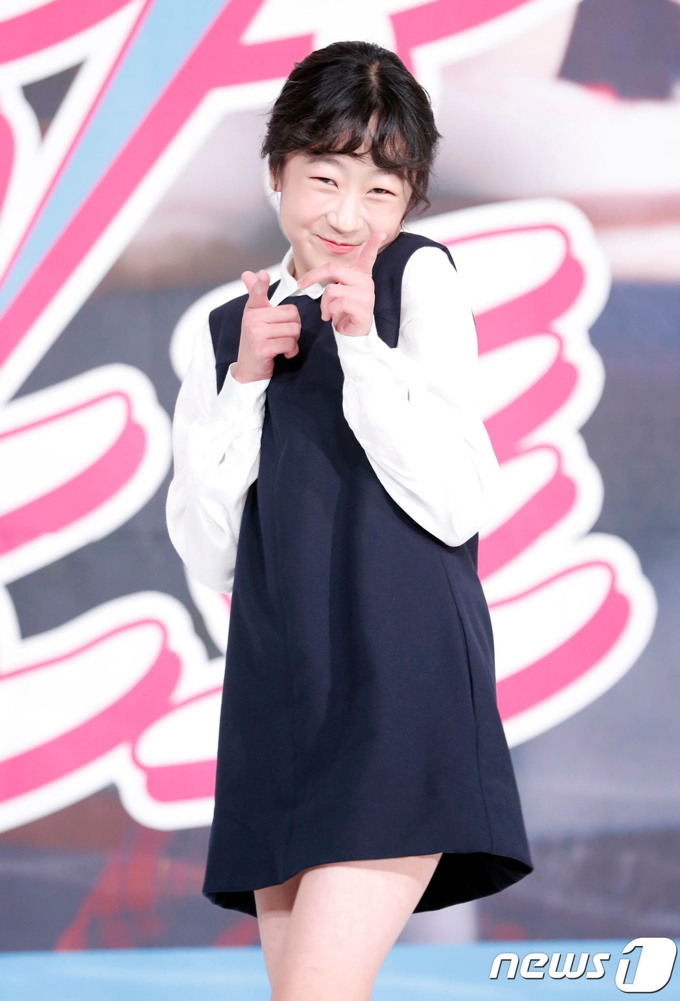 배우 김환희가 26일 오전 서울 영등포 타임스퀘어에서 열린 웹드라마 ‘복수노트’ 제작발표회에 참석해 포즈를 취하고 있다. 2017.10.26./뉴스1 ⓒ News1 권현진 기자