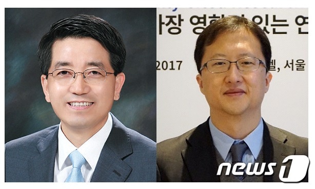 왼쪽부터 현택환, 최장욱 서울대 화학생물공학부 교수. (서울대 공대 제공) ⓒ News1