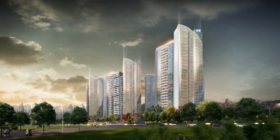 대구 송현주공3단지 재건축 단지 조감도/사진제공=GS건설ⓒ News1