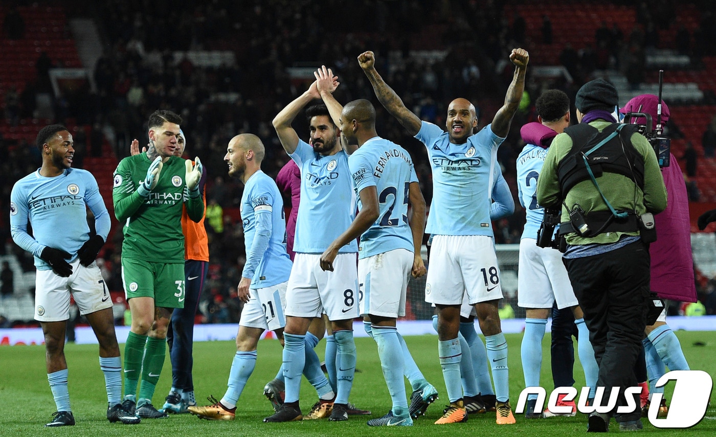 맨체스터 시티가 16연승 행진을 달리면서 프리미어리그 선두를 독주하고 있다. ⓒ AFP=News1