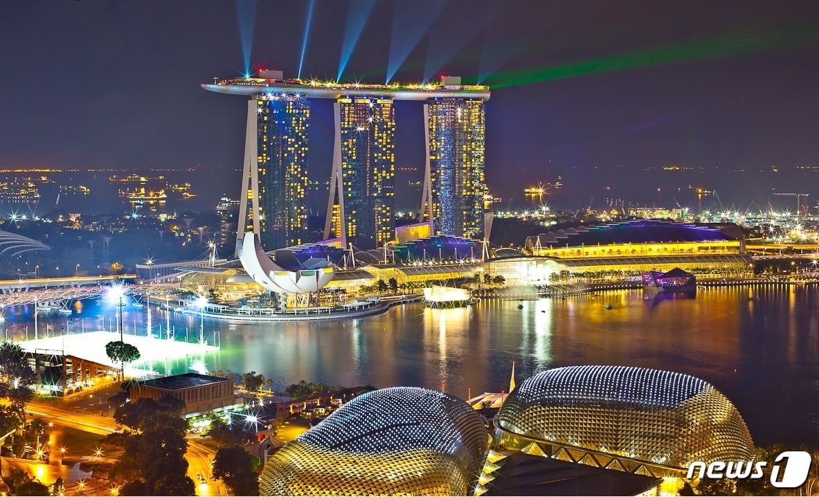싱가포르 마리나 베이 샌즈 호텔. 이라이프투어 제공.ⓒ News1