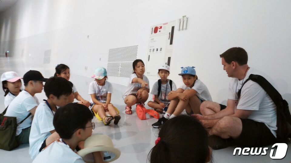 올해 여름방학에 열린 용산구 어린이 영어캠프(용산구 제공)ⓒ News1