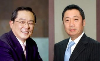 (왼쪽부터)구자열 LS그룹 회장, 박정원 두산그룹 회장ⓒ News1