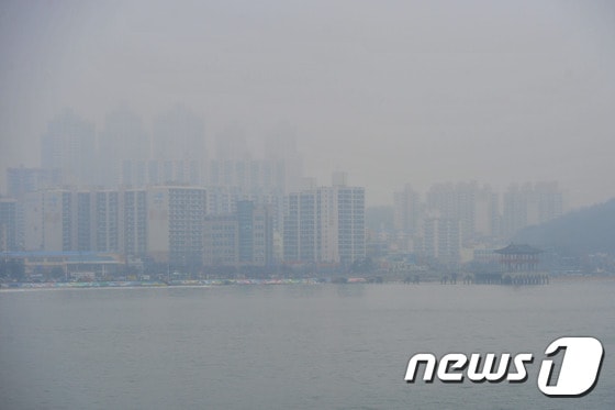 포항 영일대 해수욕장 안개 자료사진/ ⓒ 뉴스1 최창호 기자