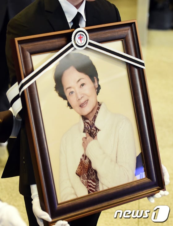 故 김영애의 영정 ⓒ News1 권현진 기자