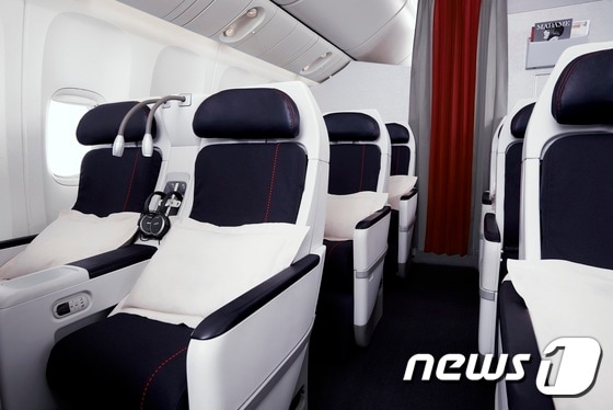 에어프랑스의 프리미엄 이코노미 좌석.ⓒ News1