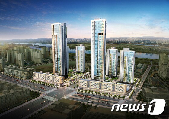 힐스테이트 세종 리버파크 야경 투시도.ⓒ News1