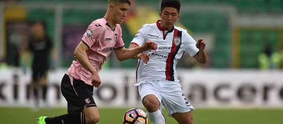 이탈리아 세리에A 칼리아리에서 활약 중인 한광성(19) (칼리아리 홈페이지 캡처) ⓒ News1